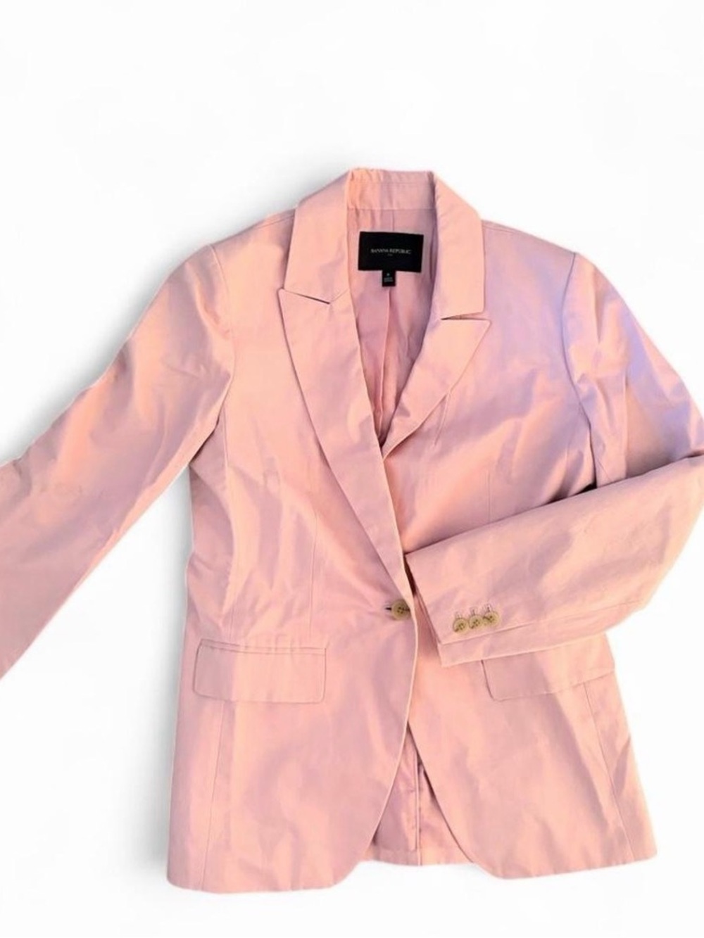 Banana Republic Blush Pink Single-Button Blazer